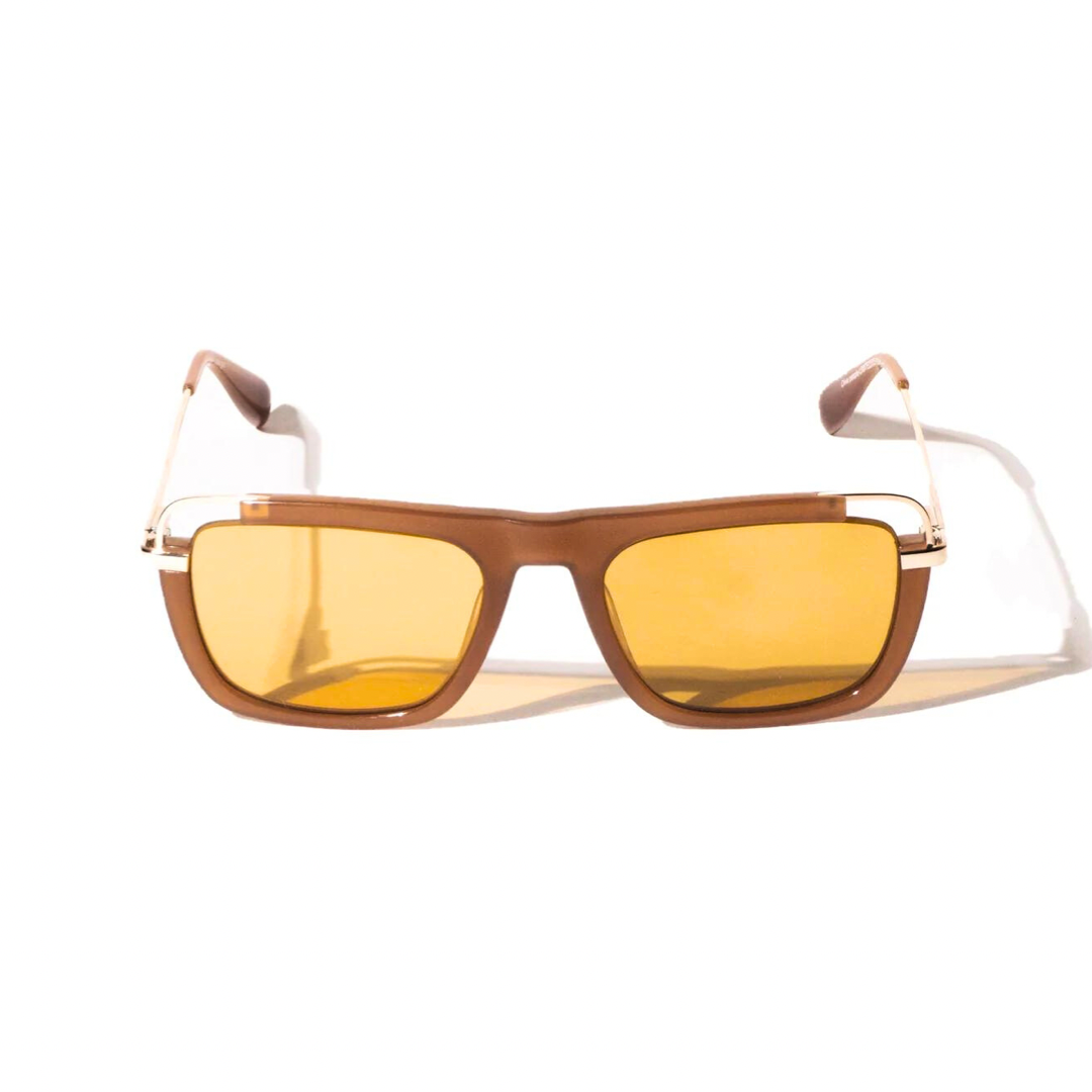 Lentes de Sol Rectangulares : Limited Edition Oliver People Color Ámbar