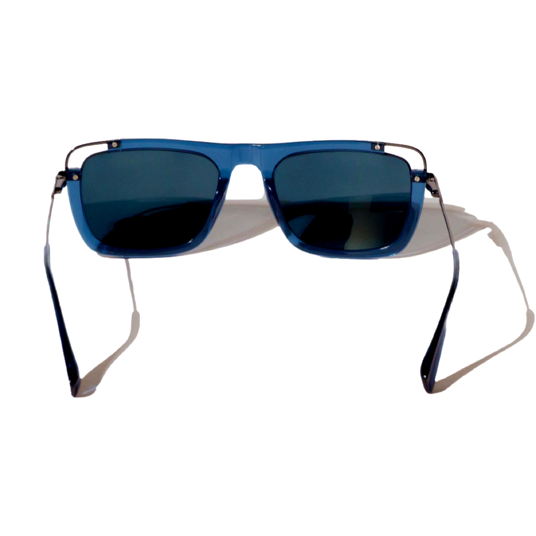 Lentes de Sol Rectangulares : Limited Edition Oliver People Color Azul