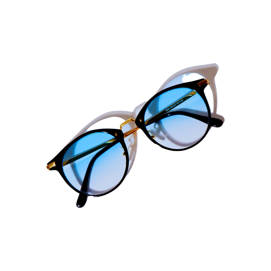 Mastery: Lentes Estilo Ovalado Azul Degradado