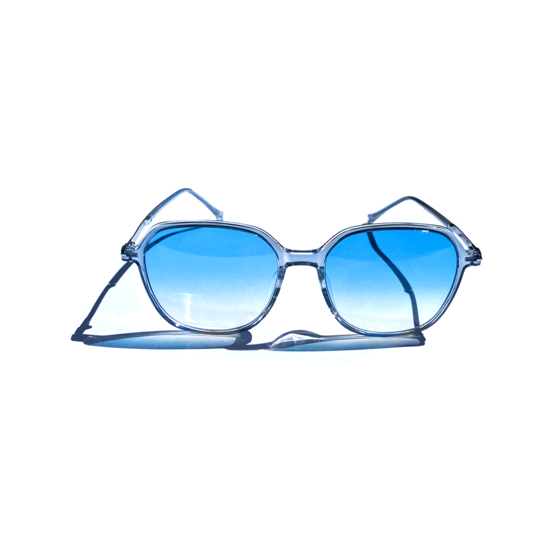 Translucent Blue Lentes de Sol Azul Degradado para Hombre y Mujer